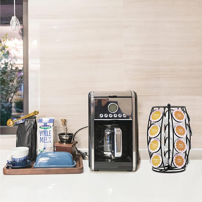 Coffee Pods Storage Organizer Stand, Coffee Pod Carousel, Spins 360-Degrees - Image 2