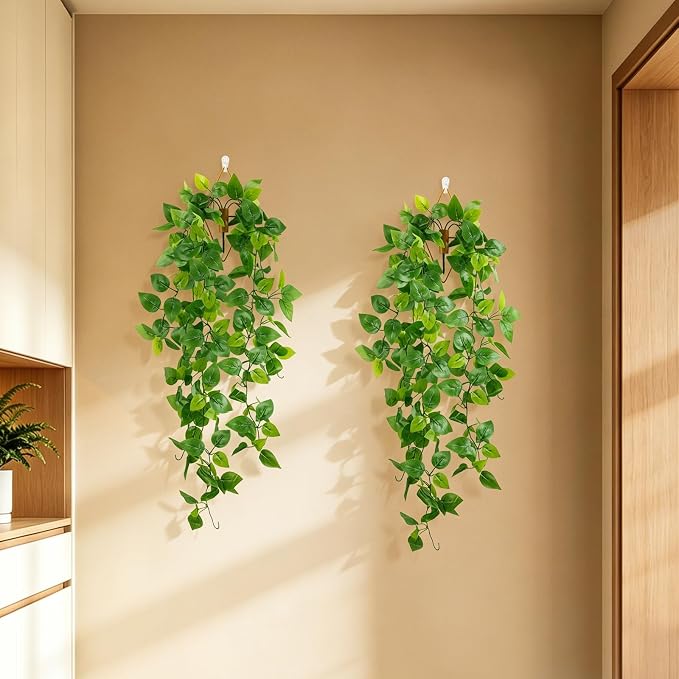 LOYWREE 2 Pack Artificial Hanging Plants - Image 5