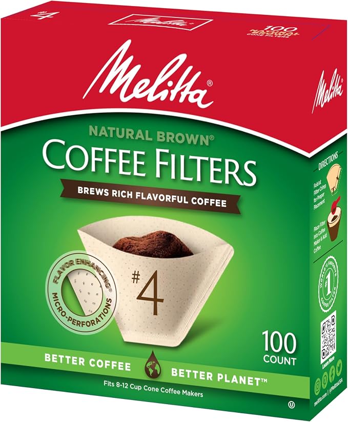 Melitta #4 Unbleached Coffee Filters, Natural Brown, Flavor Enhancing Coffee - Image 5