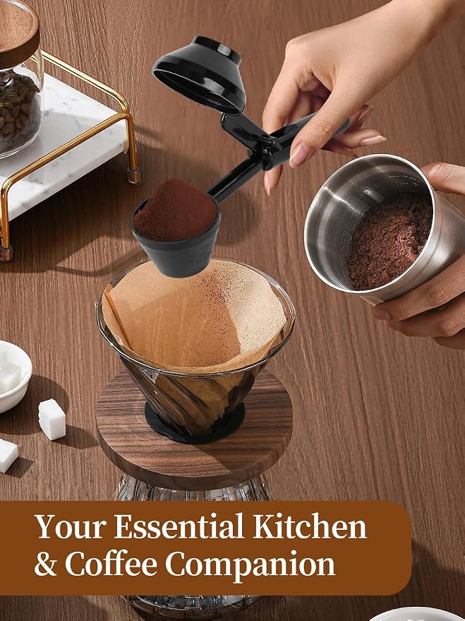 Coffee Scoop & Funnel for Ground Coffee Reusable K Cup Refiller, Barista - Image 7