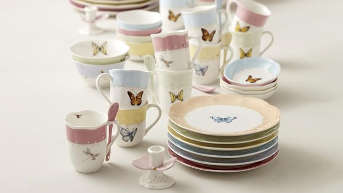 Lenox Coffee Mug Set, Butterfly Meadow Colors 4-Piece Mug Set, Service - Image 8