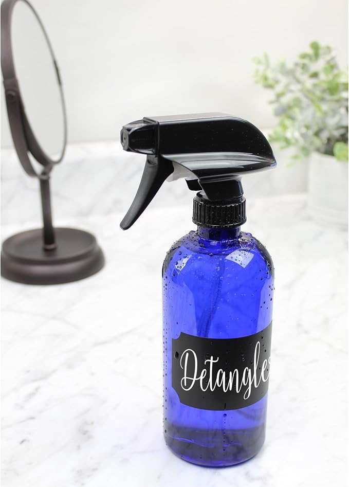 Cornucopia Brands 16oz Blue PLASTIC Spray Bottles w/Mist & Stream Sprayers; PET - Image 8
