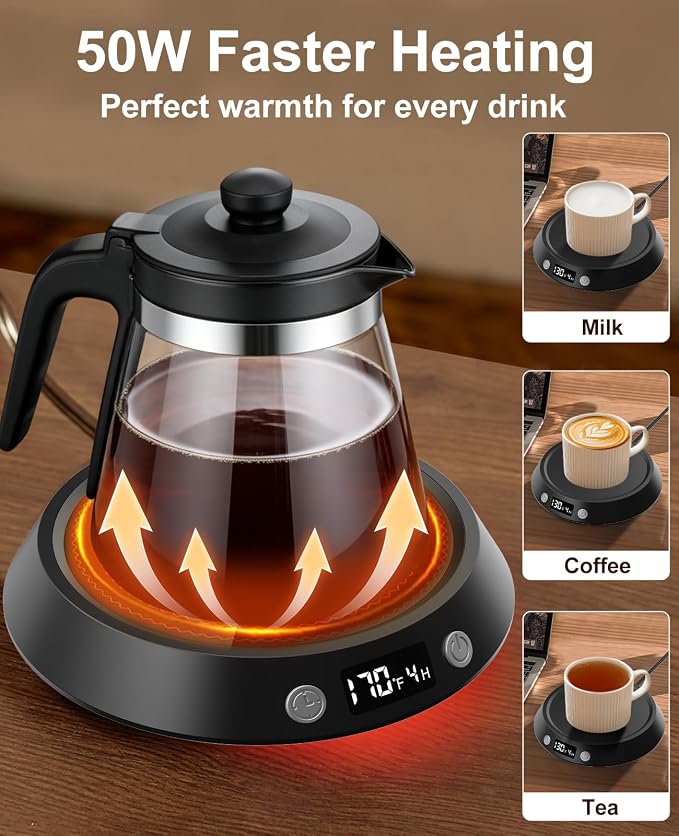 Kepwam Coffee Mug Warmer - 50W Electric Coffee Warmer - Image 5
