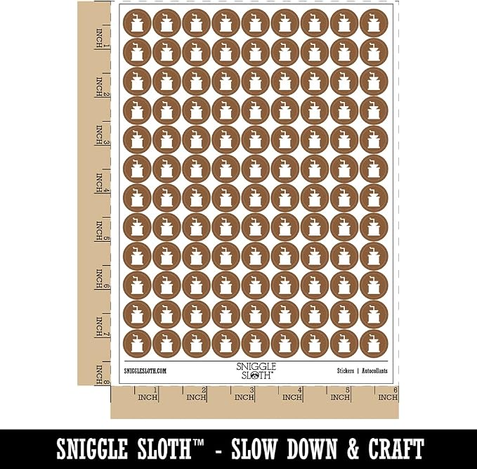Coffee Grinder Solid 200+ Round Stickers - Image 2