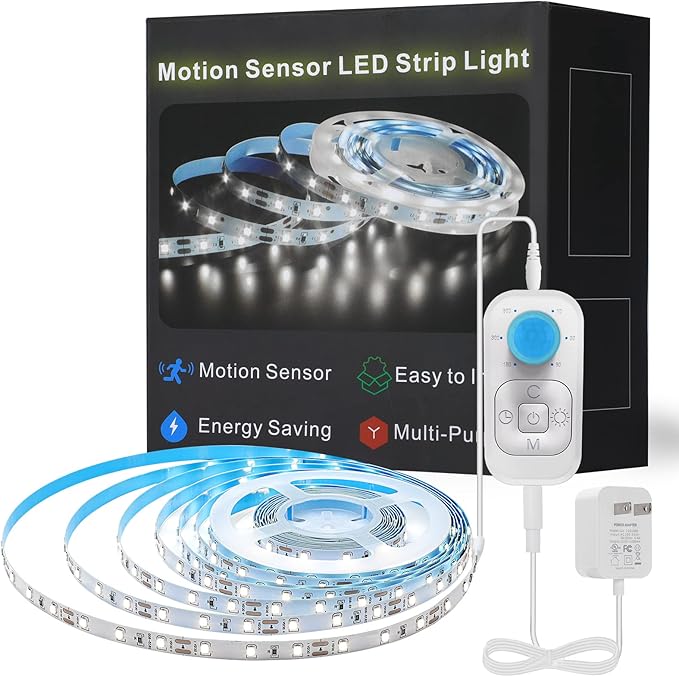 Motion Sensor LED Strip Light by FEUYMOENT