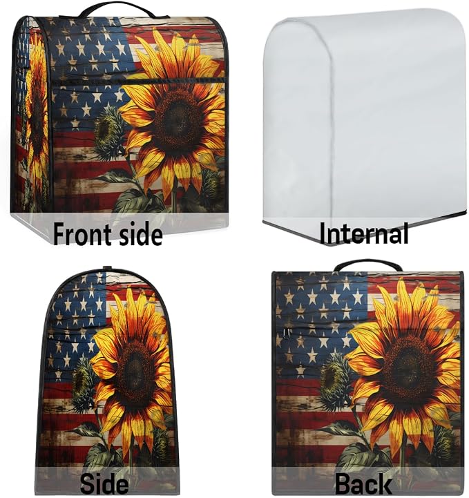 Sunflower Kitchen Aid Mixer Cover Compatible Stand Mixer Dust Cover | Flag - Image 7