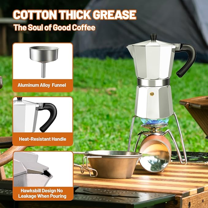 12 Cup Aluminum Espresso Stovetop Moka Pot Express Coffee Maker Percolator - Image 5