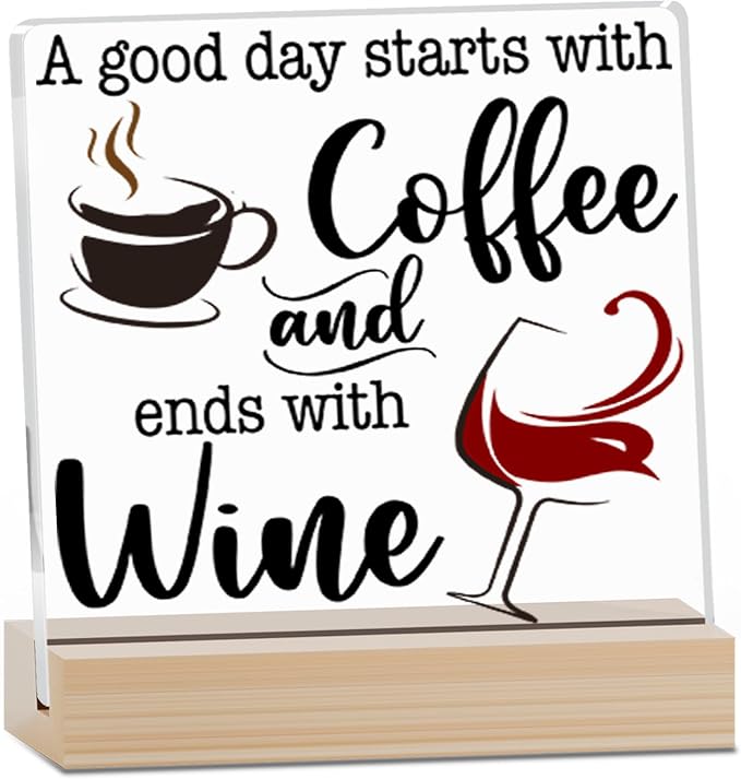 Coffee Bar Acrylic Decor Sign by Zmyollo
