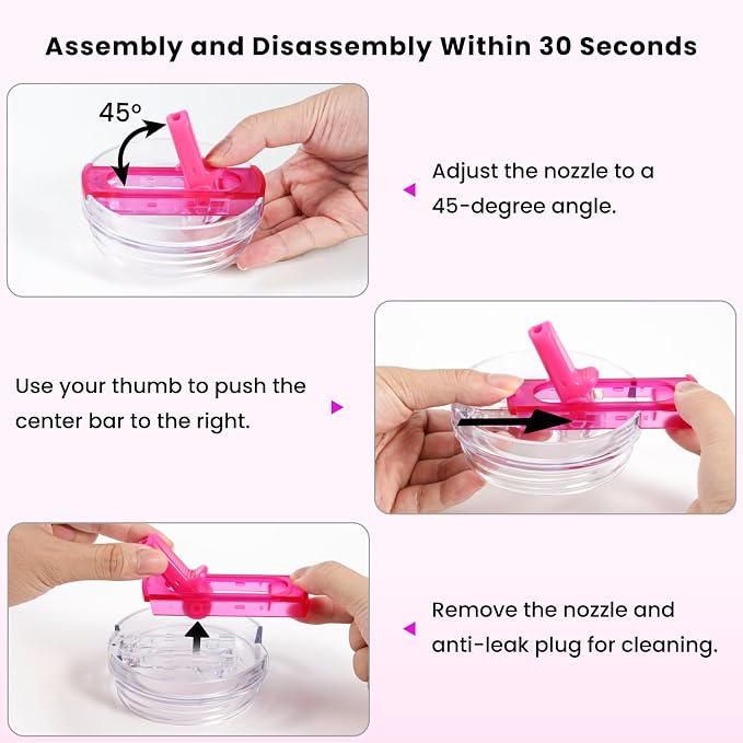2 Pack Detachable Flip Straw Lid Replacement - Image 7