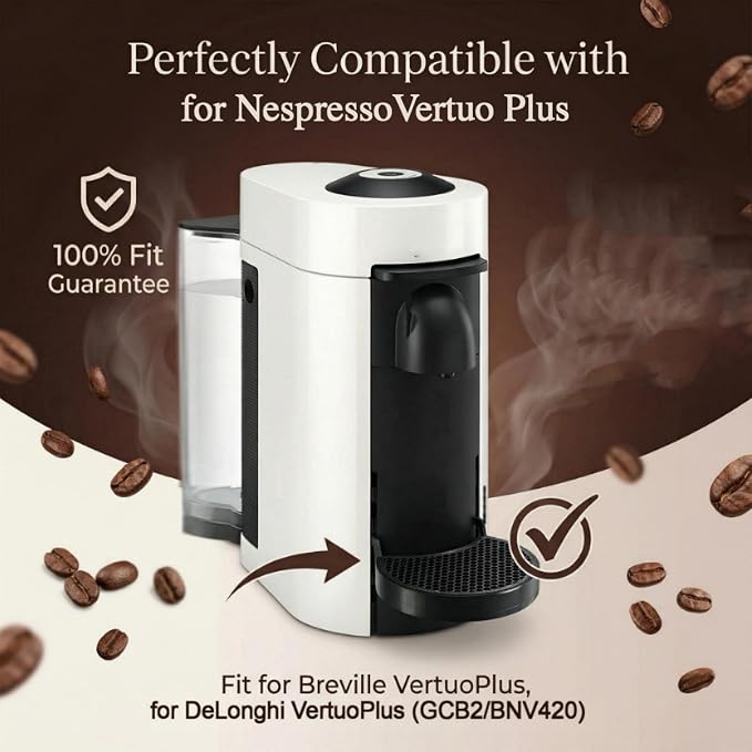 Drip Tray Replacement for Nespresso Vertuo Plus, One-Piece Molded Coffee Drip - Image 4