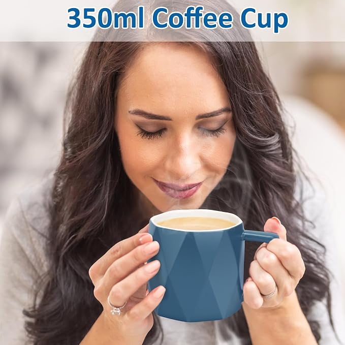 Electric Coffee Warmer with Ceramic Mug, 131 Fahrenheit Temperature Control - Image 4