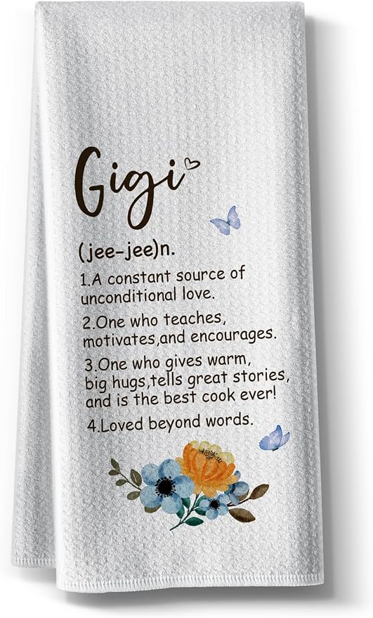 Kitchen Towels for Gigi-Funny Joked Hand Dish Kitchen DéCor, Hilarious by Hcaredee
