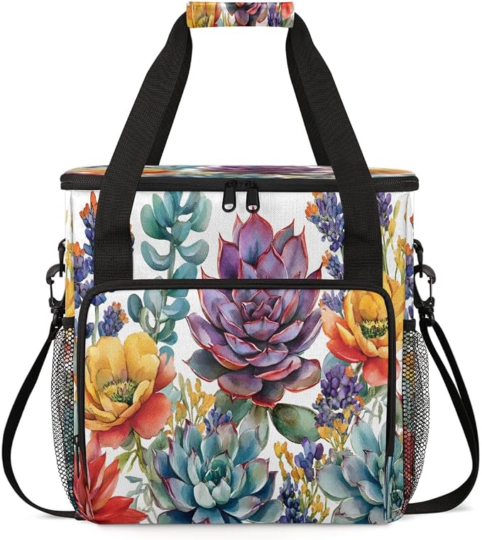 Succulent Floral Coffee Machine Bag Compatible by BICUUZHI