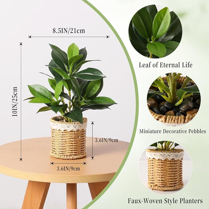 Nubry Fake Plants Artificial Potted Plants - Image 2