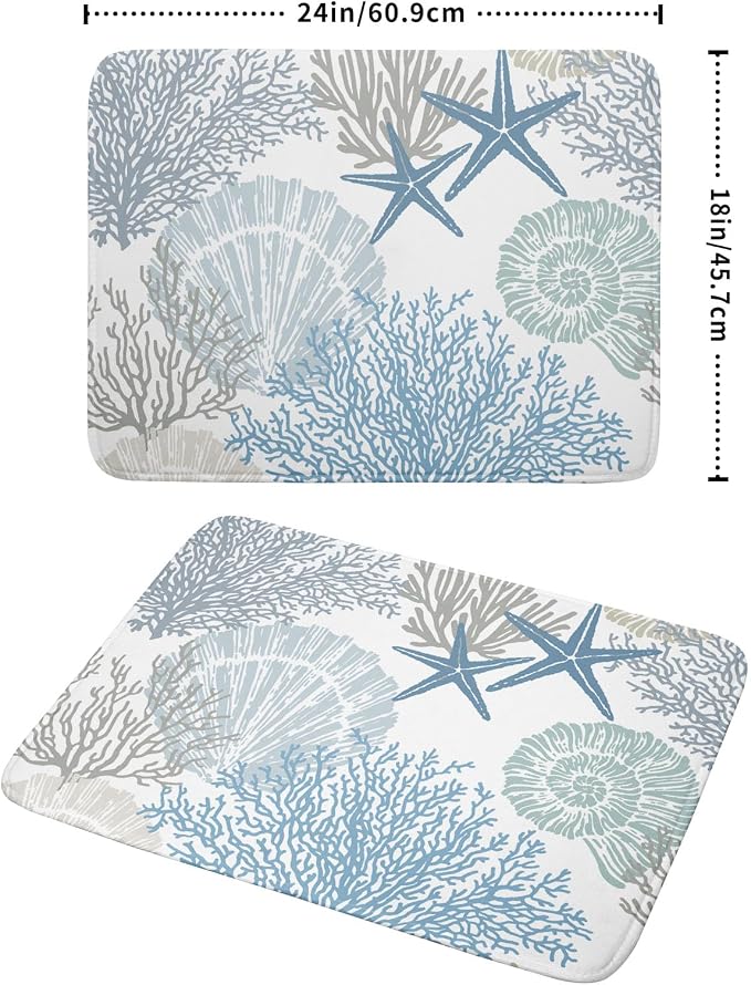 Nautical Coastal Dish Drying Mat - Image 2