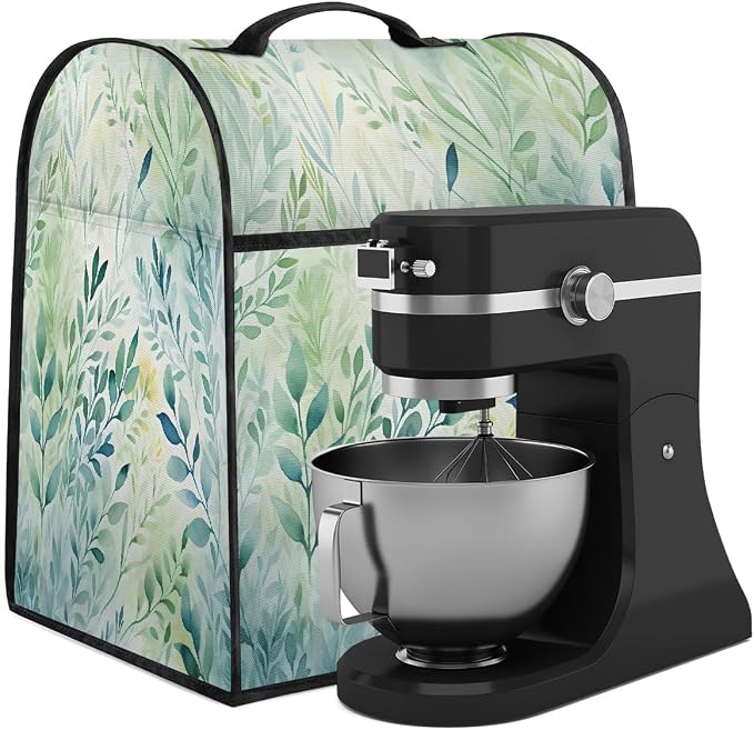 Leaves Kitchen Aid Mixer Cover Compatible Stand Mixer Dust Cover | Watercolor - Image 2