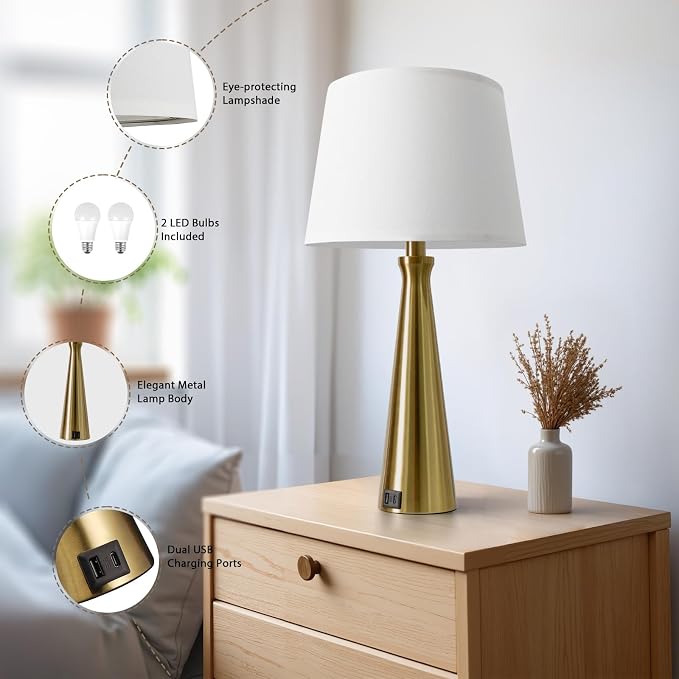 Seealle Modern Table Lamps Set of 2 - Image 7