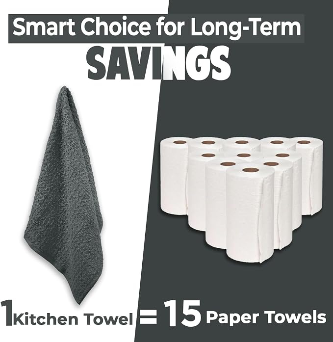 DAN RIVER Premium Grey Kitchen Towels - Image 3