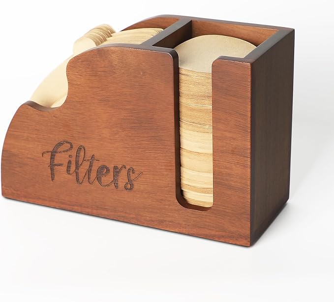 LBEMEY Acacia Wood Coffee Filter Holder by LBEMEY