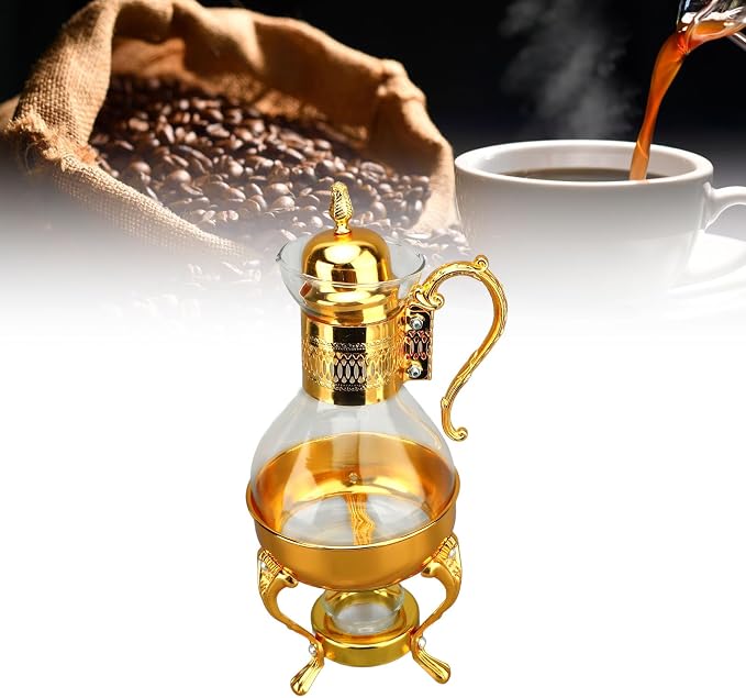 Vintage Turkish Teapot, Glass Coffee Pot Set Heatable Water Pitcher - Image 9