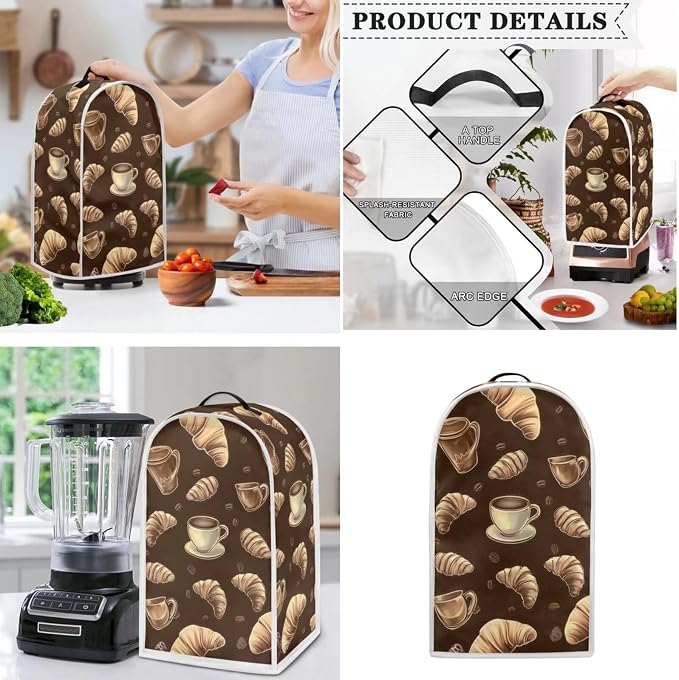doginthehole Coffee Printed Toaster Covers 4 Slice Blender Covers - Image 3