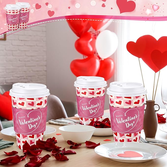 Lallisa 50 Pack 16 oz Mother's Day Disposable Coffee Cups - Image 7