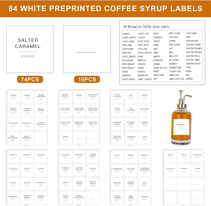 84 Pieces Pantry Labels, Self-Adhesive Labels - Image 5