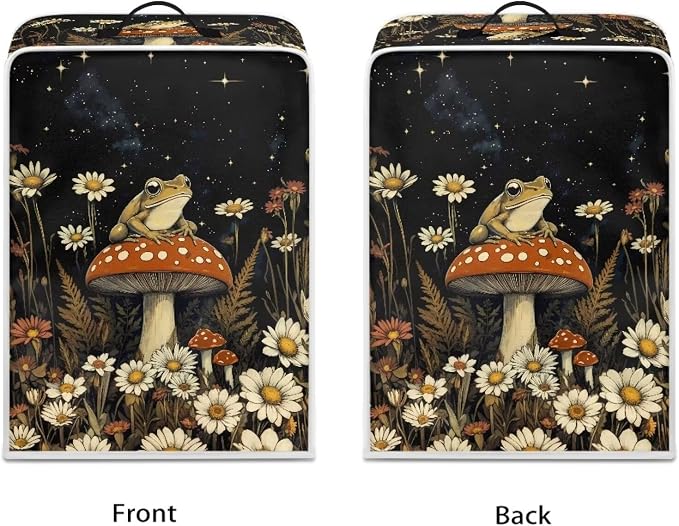 Frog Mushroom Daisy Coffee Machine Covers Anti Dust Covers - Image 2