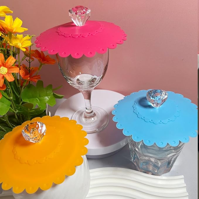 flower Silicone Cup Covers, Flexible Mug Covers, Tea Pots, Hot Cup Lids - Image 8
