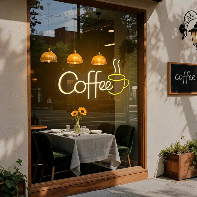 Coffee Neon Sign LED Coffee Lights - Image 4