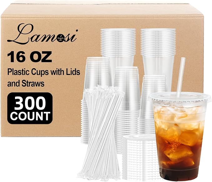 Lamosi 300 Pack Clear Plastic Cups by BuyNow