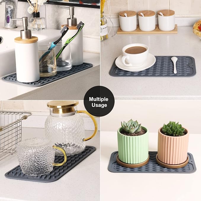 ZLR 2 Pcs Silicone Sink Caddy Tray 2-Packs - Image 7