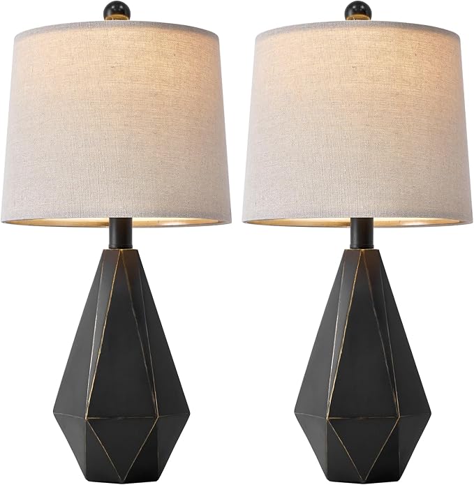 PoKat 20.25'' Table Lamps Set of 2, Bedside Lamp - Image 8