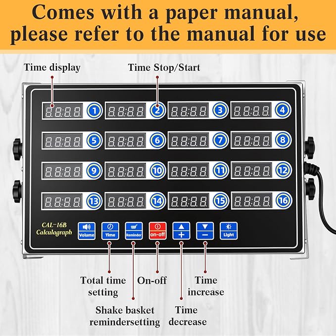 Relaxweex 1 Pack Digital Kitchen Timer, Commercial Cooking Timer - Image 4