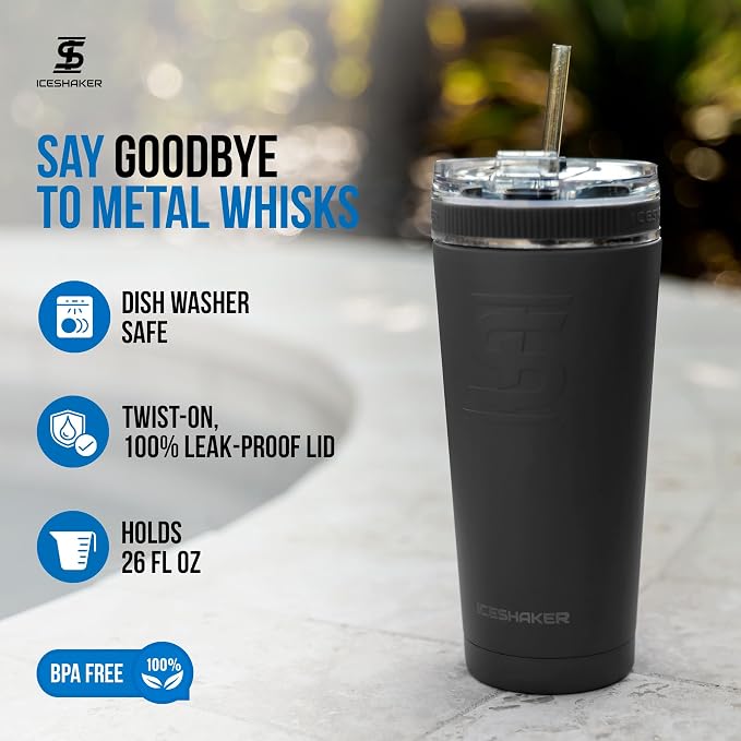Ice Shaker 26 Oz Tumbler, Insulated Water Bottle - Image 4