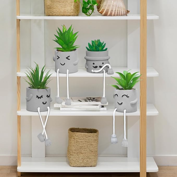 MAKHOT 4 Pcs Creative Artificial Succulent Plants - Image 9