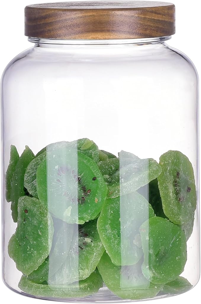 YUEJUM 64 Fluid Ounces Unbreakable & Dishwasher Safe Plastic Apothecary Jar by YUEJUM