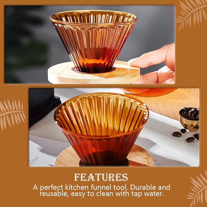 Uonlytech High Borosilicate Glass Coffee Funnel - Image 6