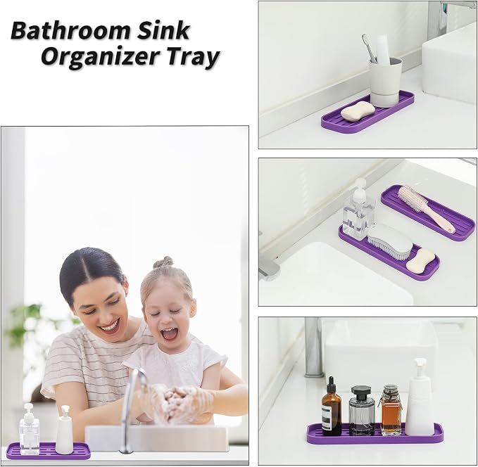 MicoYang Silicone Kitchen Sink Organizer Tray - Image 4
