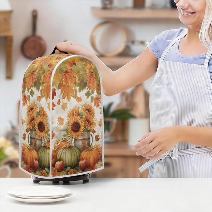Pumpkin Sunflower Processor Dust Cover, Small Appliance Covers - Image 7