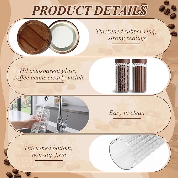 Suclain Glass Coffee Grounds Container - Image 7