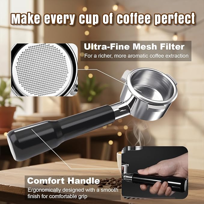 54mm Bottomless Portafilter fit Breville Barista Express Machines BES870XL - Image 4