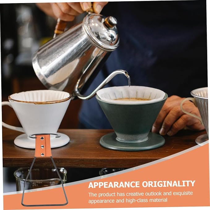 LABRIMP Household Iron Base Coffee Dripper Stand Metal Filter Cup Rack - Image 8