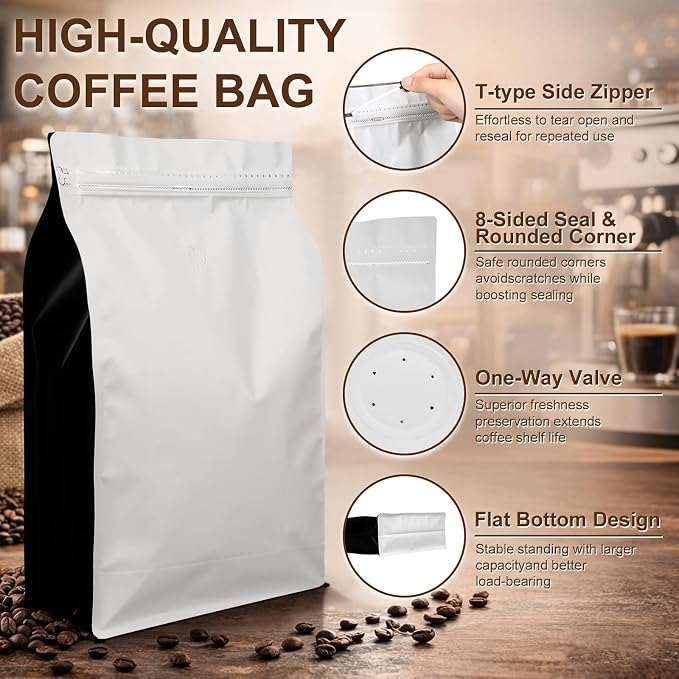 Moxweyeni 60 Pcs 5 lb Coffee Bags - Image 3