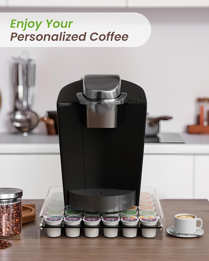 K Cup Holder, Coffee Pod Holder Drawer Capsule Display Storage - Image 2