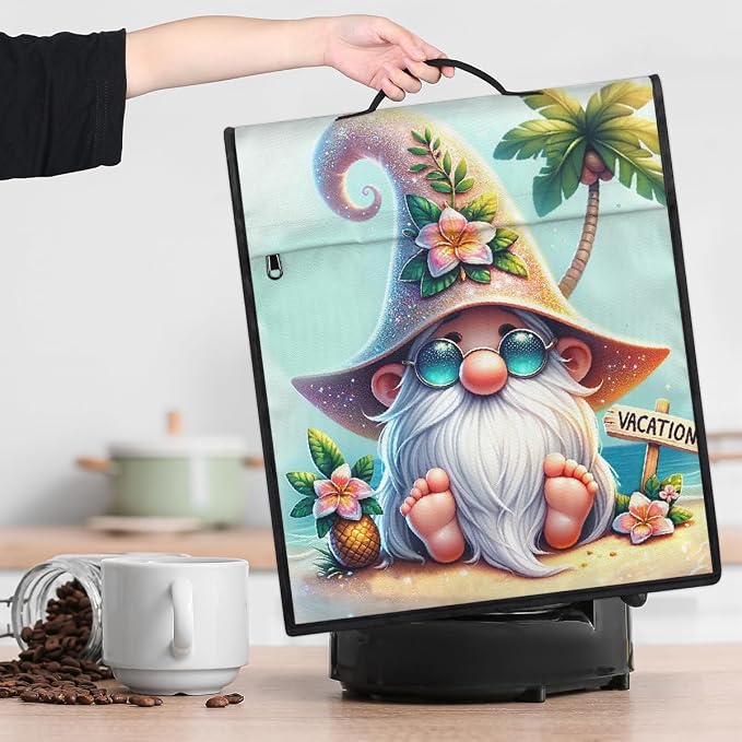 Gnome Kitchen Aid Mixer Cover Compatible Stand Mixer Dust Cover | Beach Summer - Image 9
