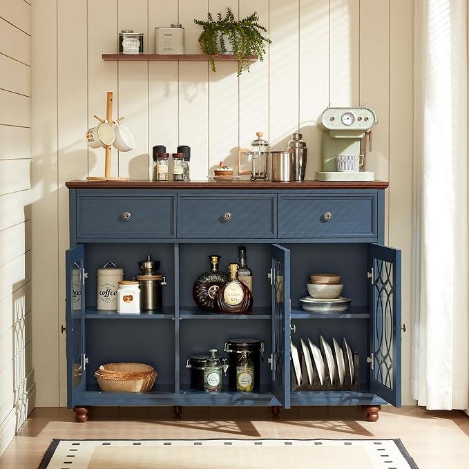 Joaxswe Farmhouse Sideboard Buffet Cabinet - Image 9