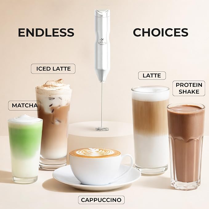 Zulay Kitchen Powerful Frother Wand AA Batteries Included, Ultra Fast Handheld - Image 6