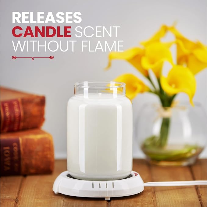 Candle Warmer Plate Safely Releases Scents Without a Flame- Used as Candle Jar - Image 8