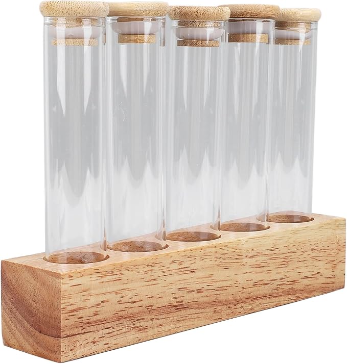 AUNMAS 12 Pack Coffee Bean Storage Tubes Single Dose Coffee Bean Cellars Glass - Image 3